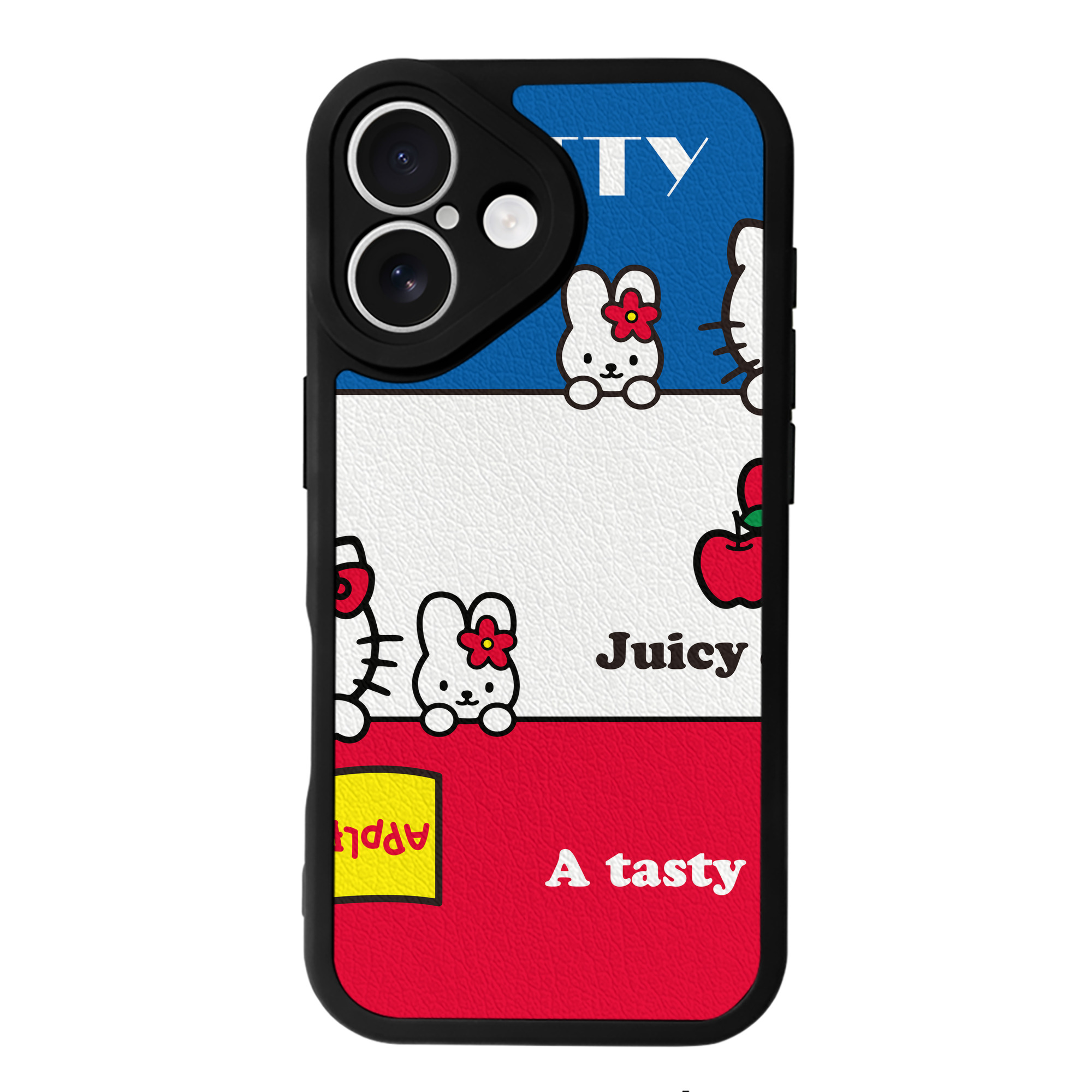 （画像用） Hello Kitty ハローキティ 【iPhone 16シリーズ対応】シリコンスマホケース（レザー調） 材質：シリコン